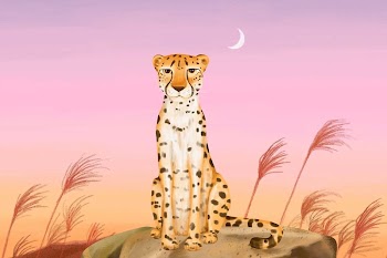 Leopard night safari background, pink | Free Photo - rawpixel