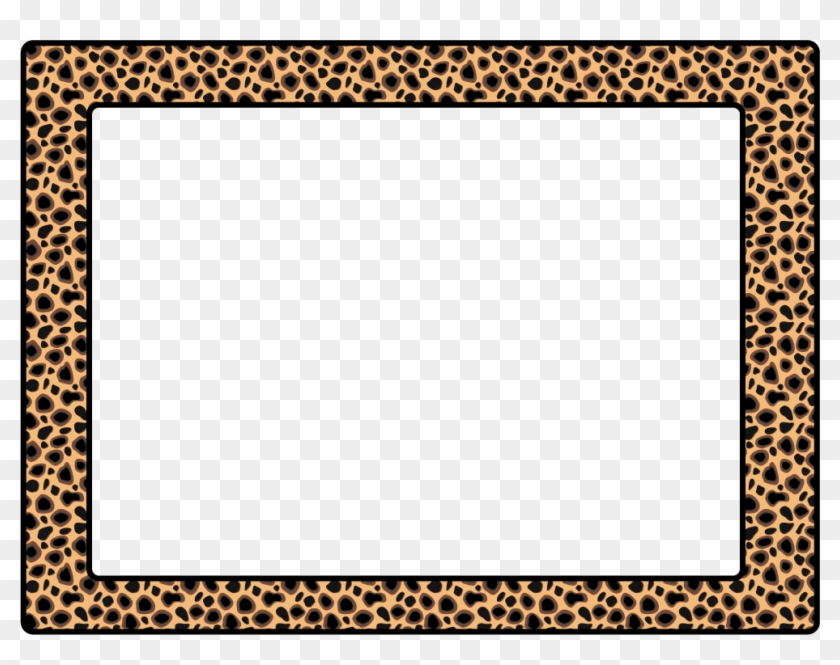 Leopard Print Border Template - Animal Print