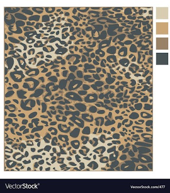Leopard skin vector image