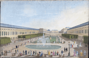 "Les jardins du Palais-Royal". Dessin | Free Photo - rawpixel