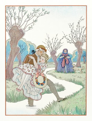 Les Liaisons Dangereuses (1929&ndash;1934) fashion illustration in high resolution by George Barbier. Original from The Rijksmuseum. Digitally enhanced by rawpixel.