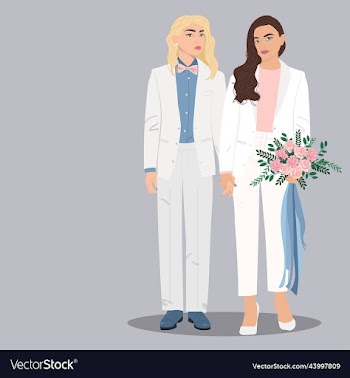 lesbian couple getting married