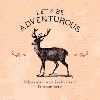 Let's be adventurous logo design vector | Free stock vector - 463519
