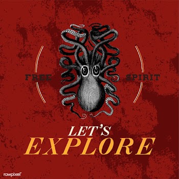 Let's explore logo design vector | Free stock vector - 463450