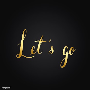 Let's go typography style vector | Free stock vector - 517765