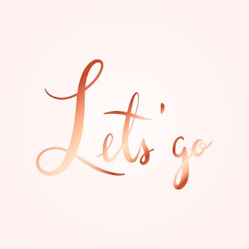 Let's go typography style vector | Free stock vector - 517917
