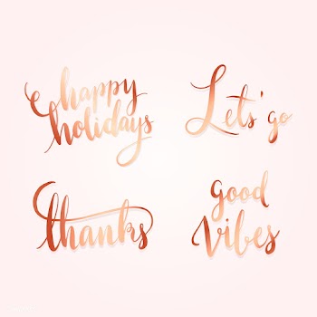 Let's go typography style vector set | Free stock vector - 517843