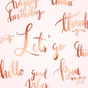 Let's go typography style vector set | Free stock vector - 517881