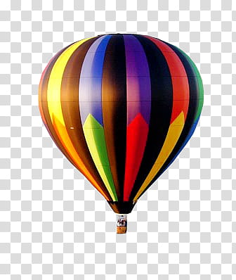 Let Fly S, multicolored hot air balloon transparent background PNG clipart