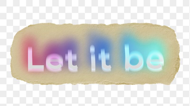 Let it be png ripped | Free PNG - rawpixel