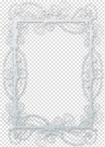 Let it snow frame, white floral frame illustration transparent background PNG clipart