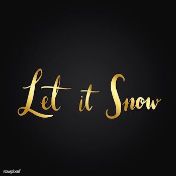 Let it snow typography style vector | Free stock vector - 517804