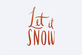 Let it snow watercolor typography vector | Free stock vector - 489179