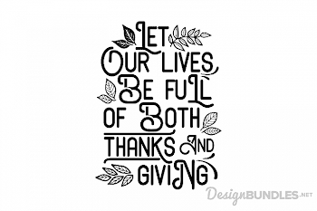 Let Our Lives Be Full
