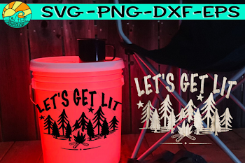 Let's Get Lit - Camping Bucket - Welcome Mat