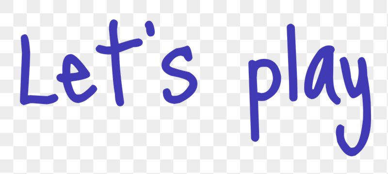 Let's play word png, simple | Free PNG - rawpixel