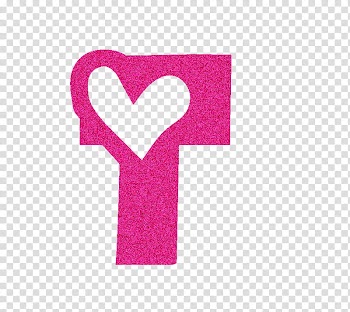 Letras de el abecedario, pink heart illustration transparent background PNG clipart