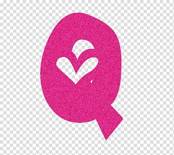 Letras de el abecedario, pink heart illustration transparent background PNG clipart