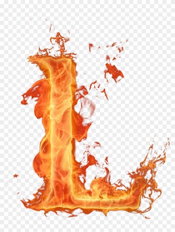 Letras Em Png Efeito Fogo - Letras De Fogo L