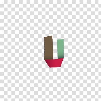Letras The art shop, brown, green, and red ribbon logo transparent background PNG clipart