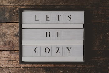 Lets Be Cozy Wall Decor Inside Room