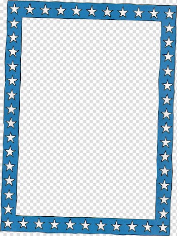 Lets Go USA, white and blue star print frame illustration transparent background PNG clipart