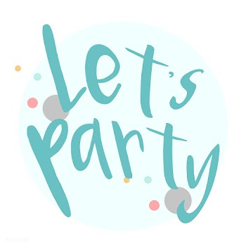 Lets party typography design vector | Free stock vector - 508600