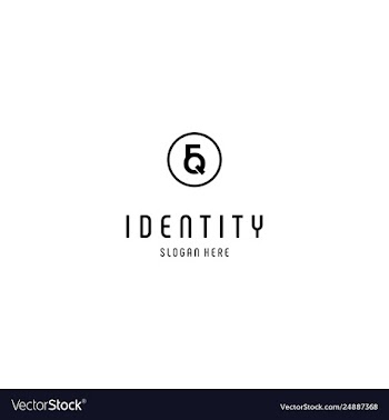 Letter 5q creative business logo design vector image