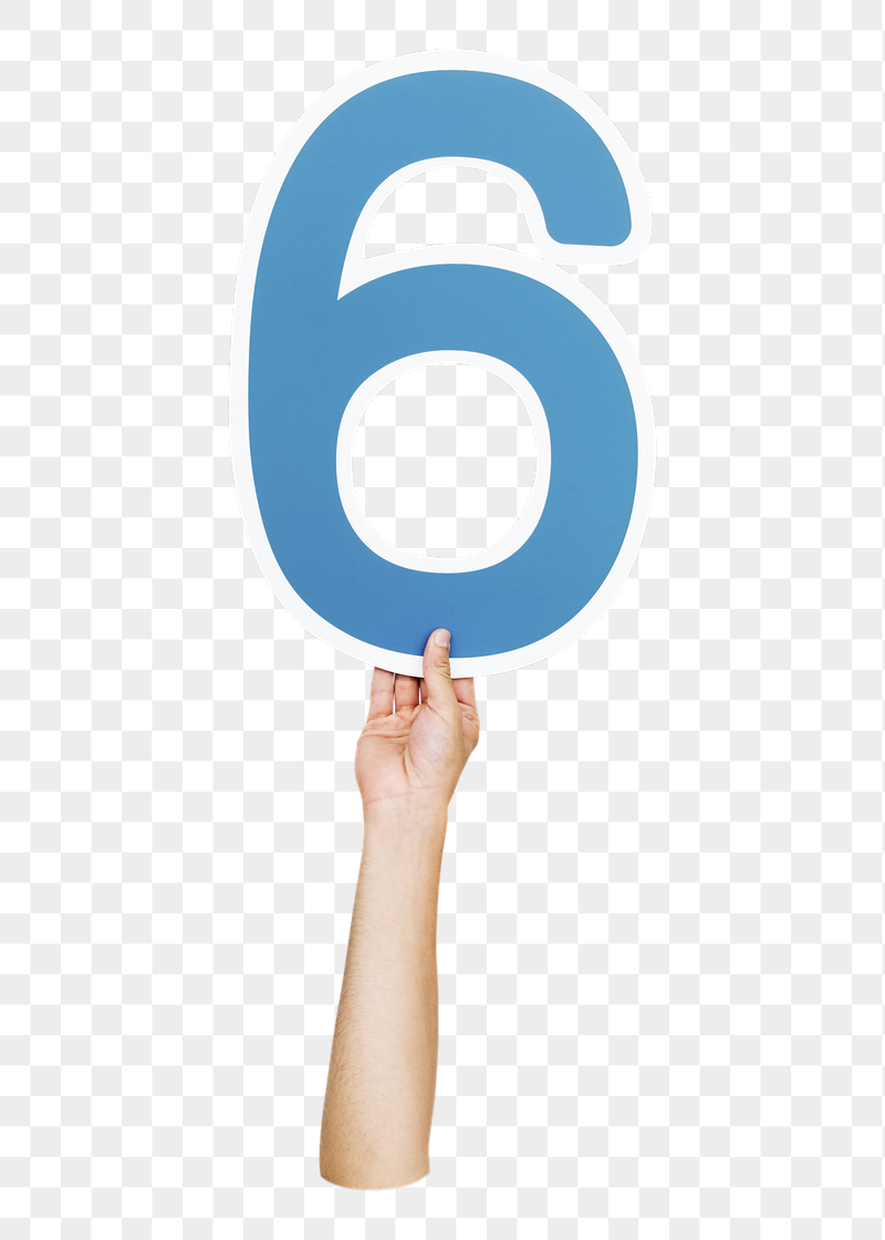 Letter 6 png hand holding | Free PNG - rawpixel