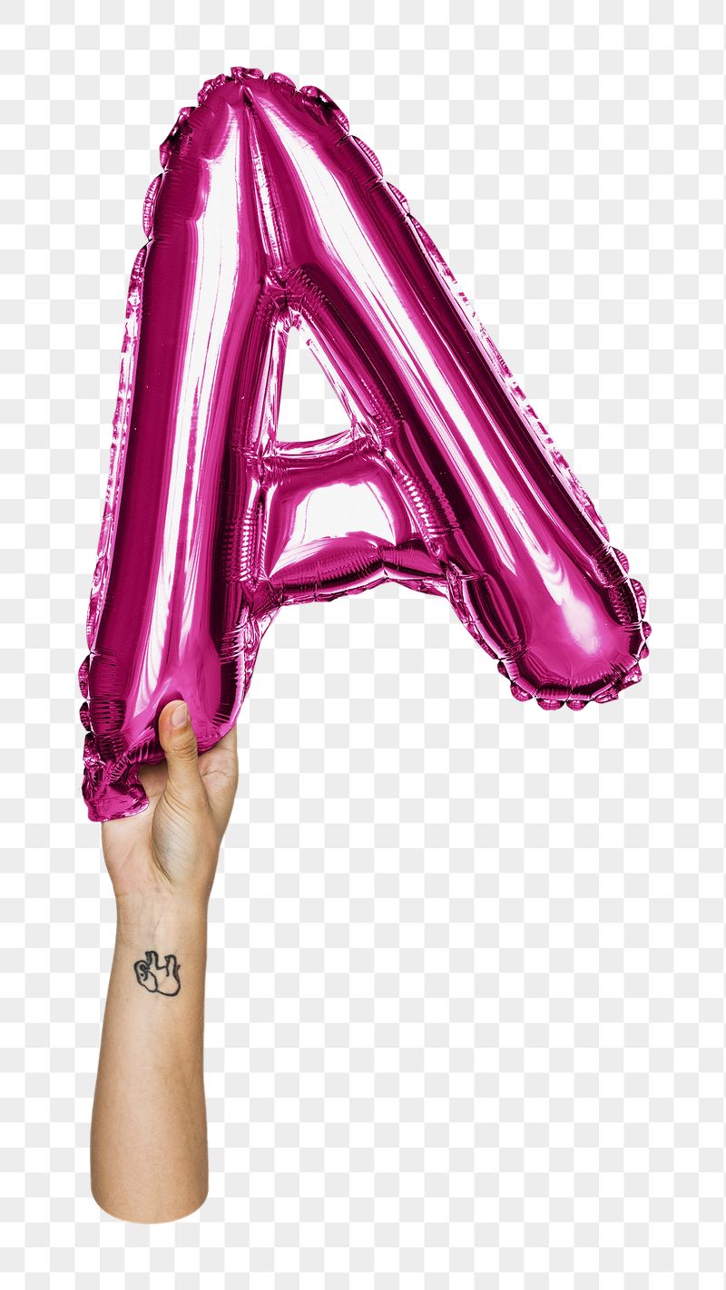 Letter A balloon png sticker, | Free PNG - rawpixel