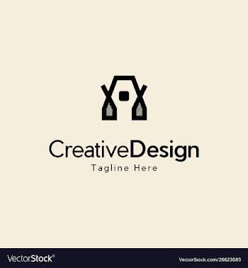 Letter a business creative logo design vector image