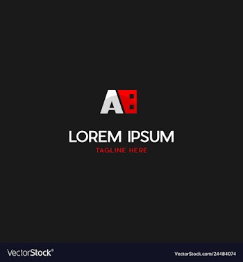 Letter a cinema media logo design vector image