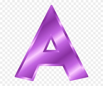 Letter A Clipart Purple - Alphabet Letters Clip Art