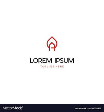 Letter a creative business logo design vector image