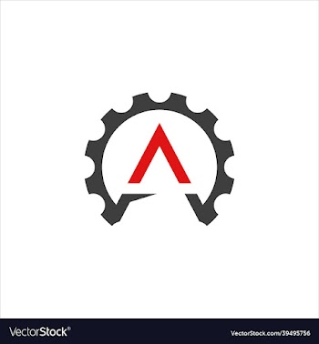 letter a gear template