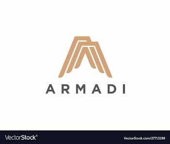 Letter a logo monogram vector image
