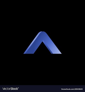 Letter a media vector image