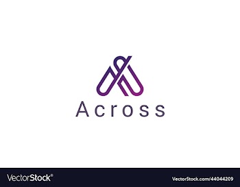 letter a or ax minimal business logo design