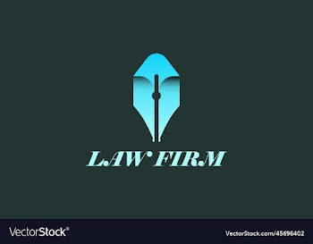 letter a pen and tie combination logo design
