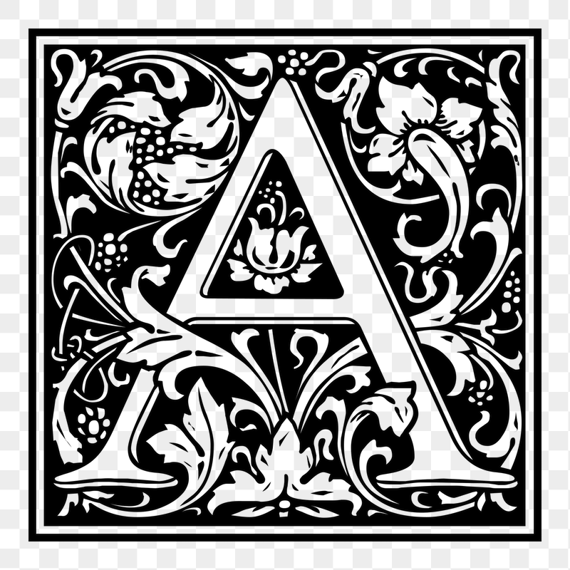 Letter A png sticker illustration, | Free PNG - rawpixel