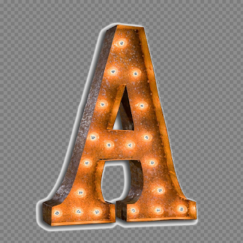 Letter A Transparent