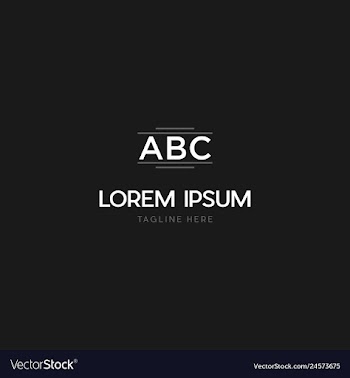 Letter abc gate brand text logo design vector image