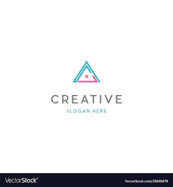 Letter ac home creative logo design vector image