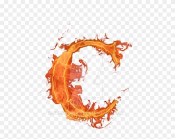Letter Alphabet Fire Font - Fire Letter C Png