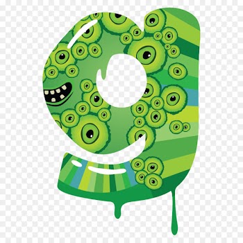 Letter Alphabet G Monster Clip art - Cartoon hand-painted monster letters g 