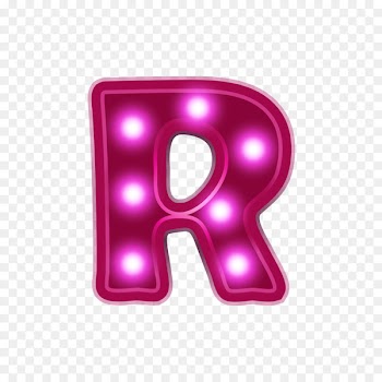 Letter Alphabet Neon lighting - Red neon alphabet R 
