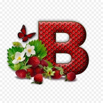 Letter Alphabet Strawberry V Initial - strawberry 