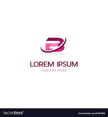 Letter b abstract business creative logo design vector image