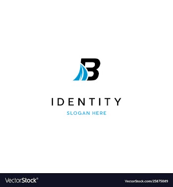 Letter b boat speed creative logo design vector image