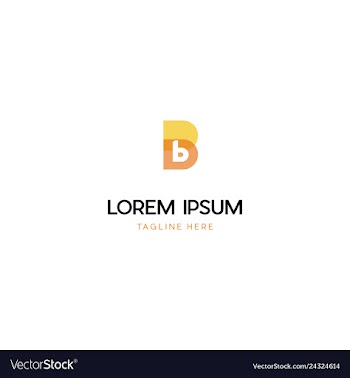 Letter b business creative logo design vector image